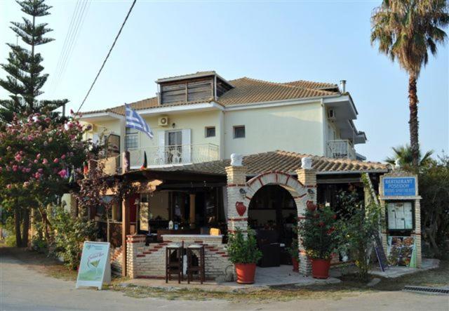 Poseidon Hotel Ammoudia Bagian luar foto